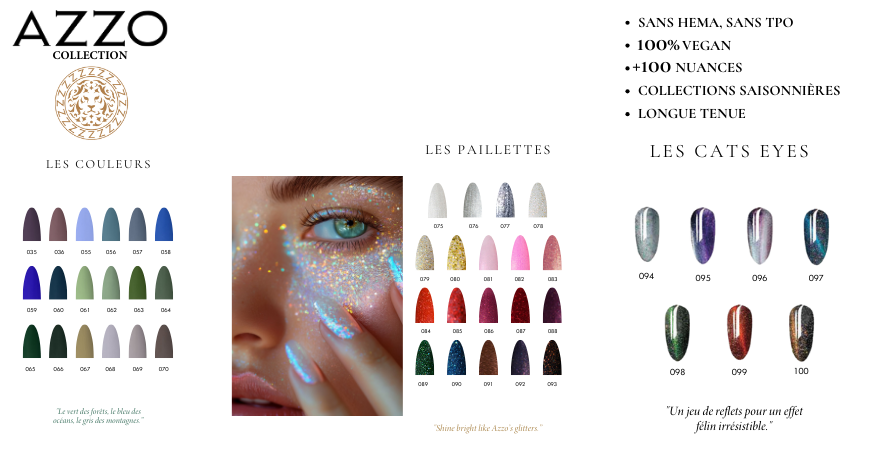 NUANCES 2 VERNIS AZZO COLLECTION